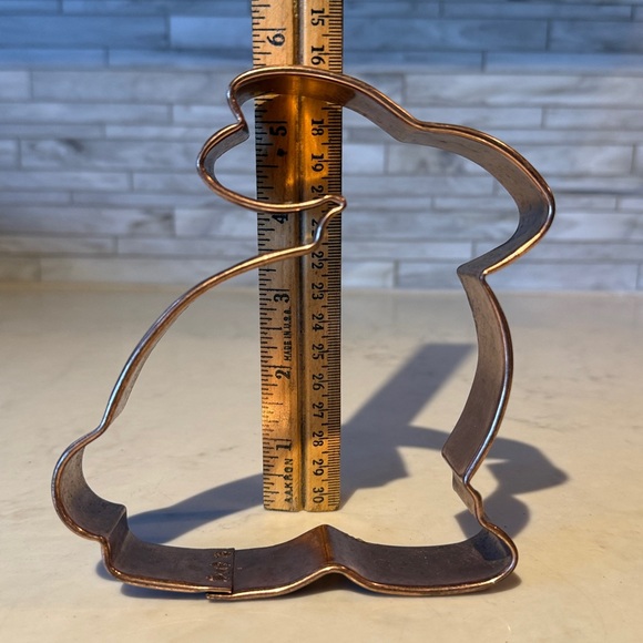 Solid Copper Cookie Cutter Bunny Rabbit - Picture 3 of 5